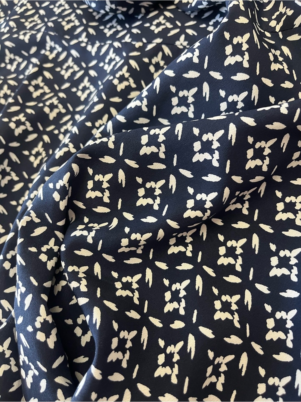 Ralph Lauren Navy and White A-Line  Skirt - Picture 5 of 7